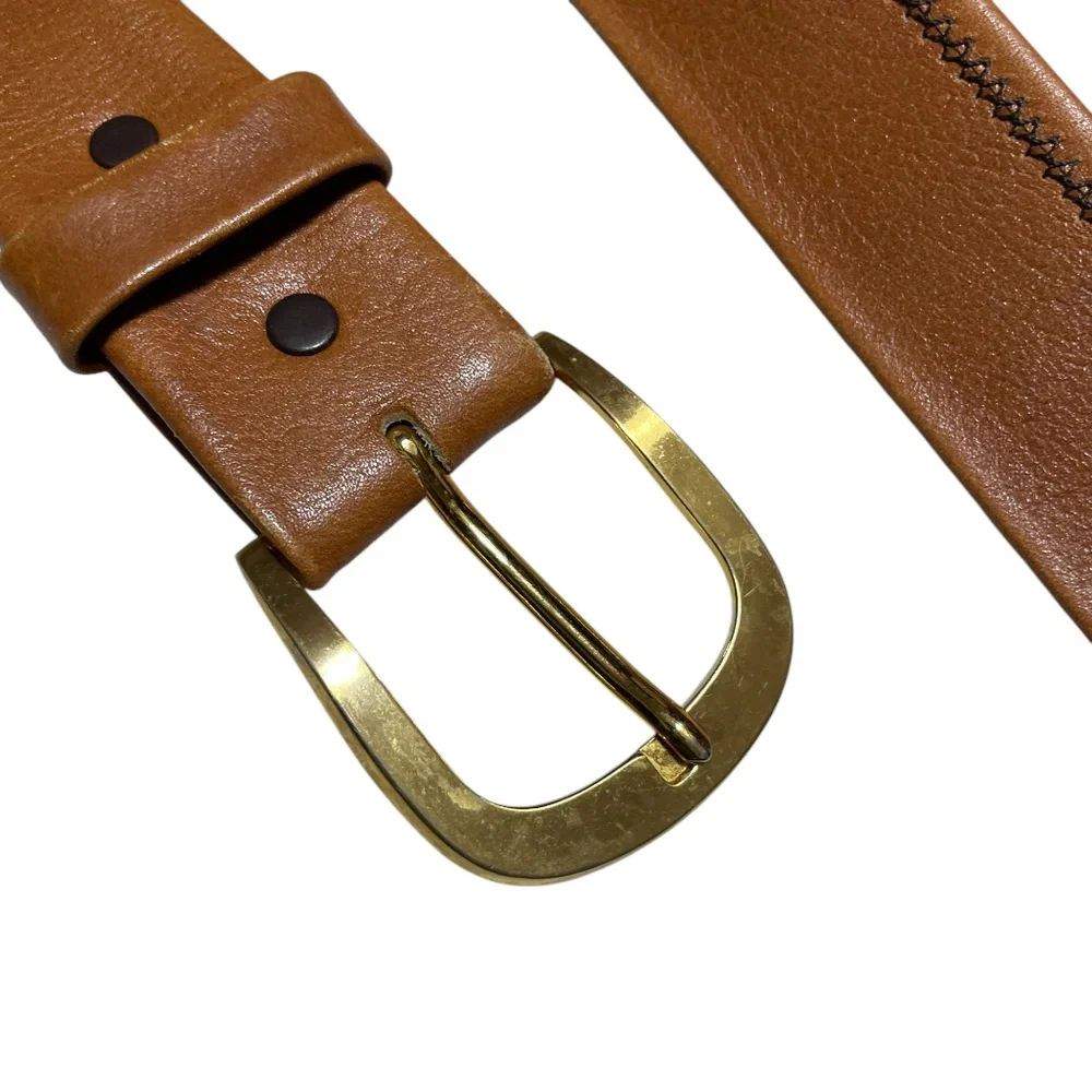 Steerhide Leather‎ Belt 36-90 1925 Hidden Zipper Pocket 42